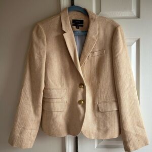 J. Crew Caramel Vintage Style Classic Blazer Size 14